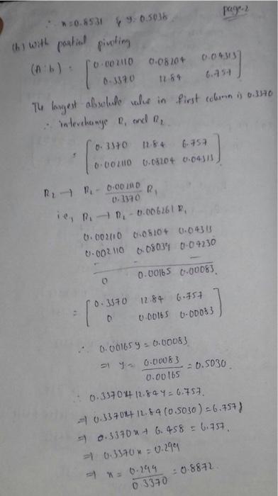 Solved write a matlab program for this system of linear | Chegg.com