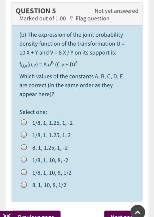 Solved Question 4 Not Yet Answered Marked Out Of 1 00 P F Chegg Com