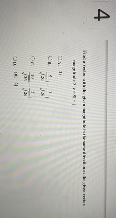 Solved 2 Find two unit vectors parallel to the given vector. | Chegg.com