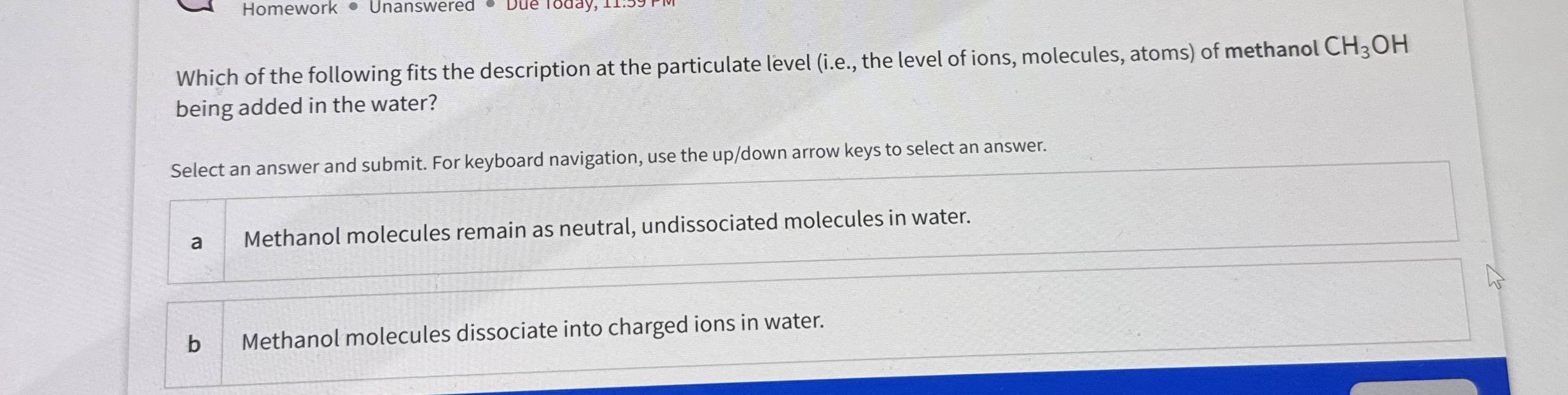 Solved Which of the following fits the description at the