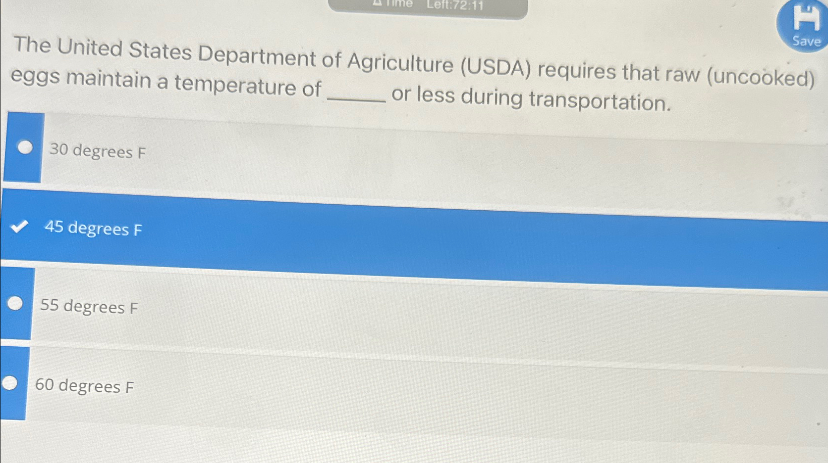 Solved The United States Department of Agriculture (USDA) | Chegg.com