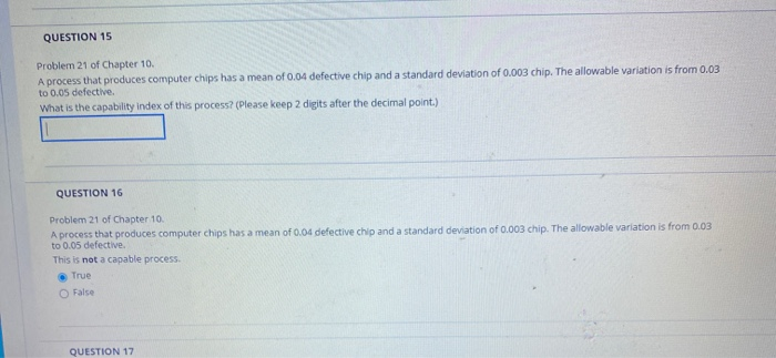 Solved QUESTION 15 Problem 21 of Chapter 10 A process that | Chegg.com