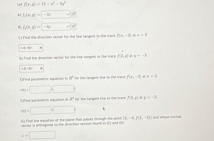 Solved Let F X Y 13 X² 3y² A Fz X Y B