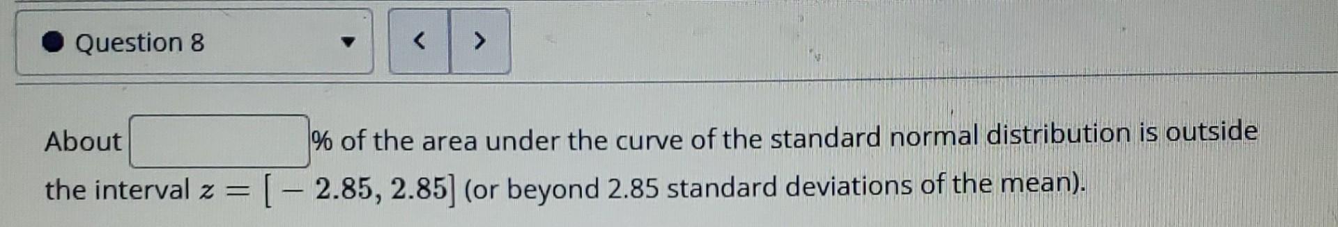 Solved Question 6 For the standard normal distribution, | Chegg.com