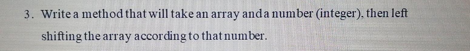 Solved 3. Write a method that will take an array anda number | Chegg.com