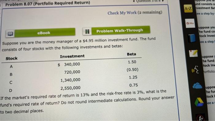 Solved Suppose You Are The Money Manager Of A $4.95 Million | Chegg.com