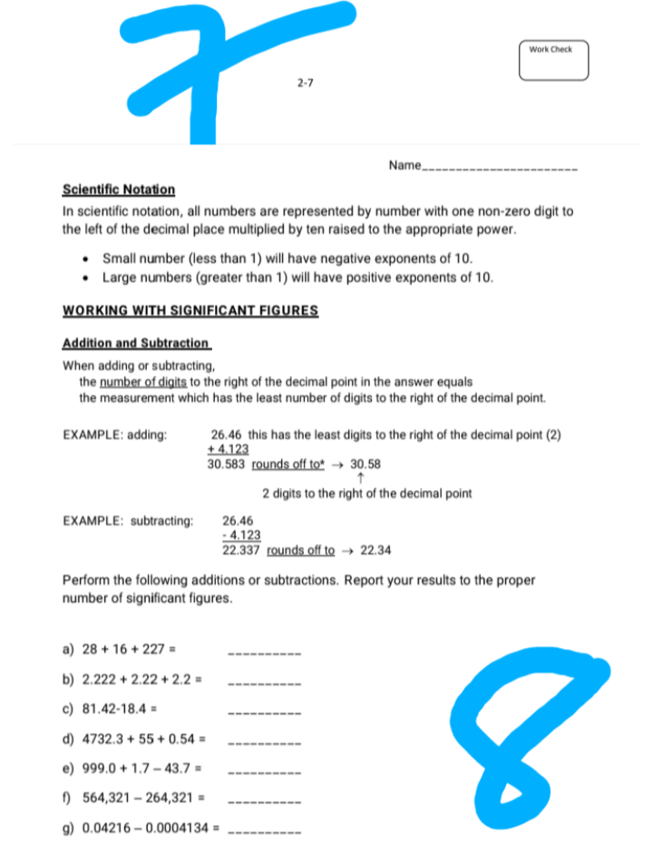 homework 7.4 scientific notation