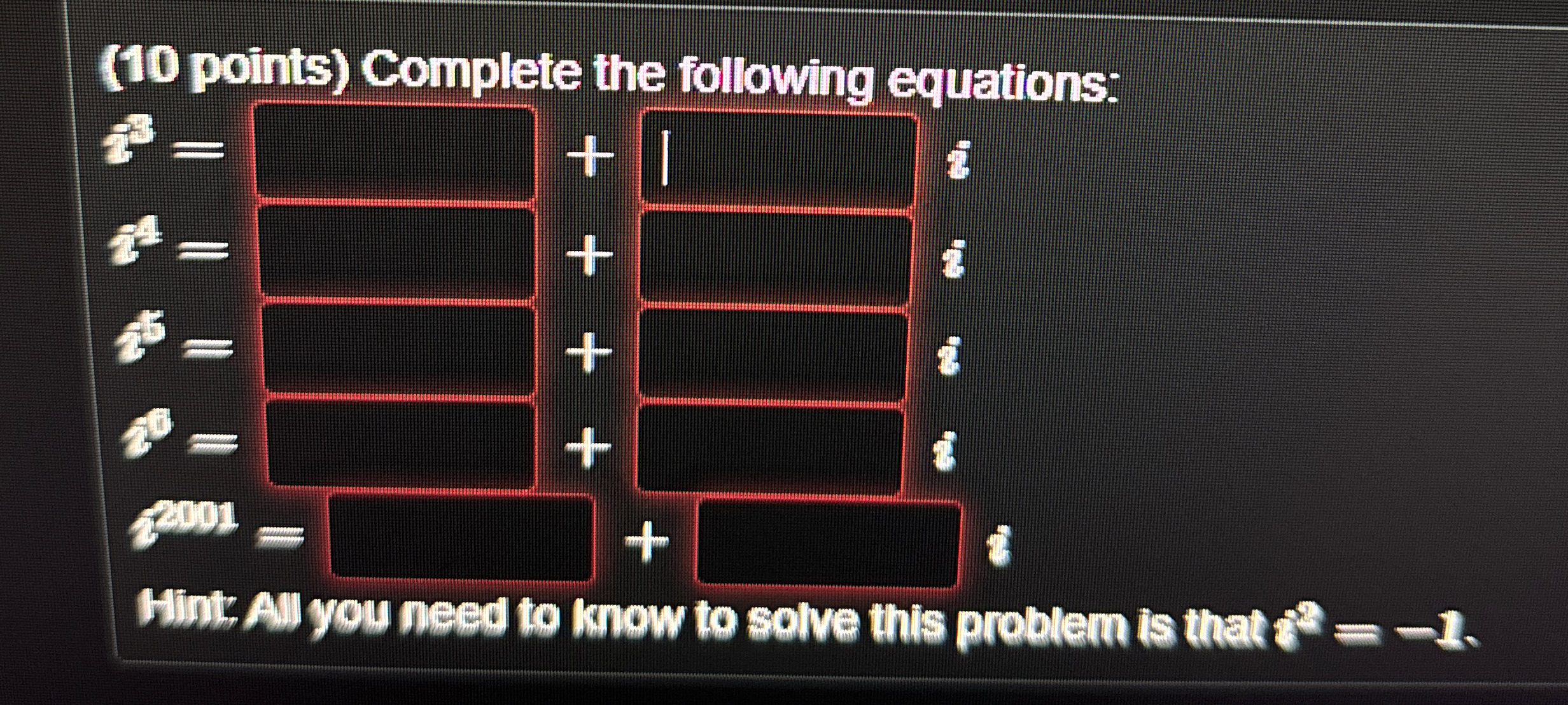 Solved (10 ﻿points) ﻿Complete the following | Chegg.com