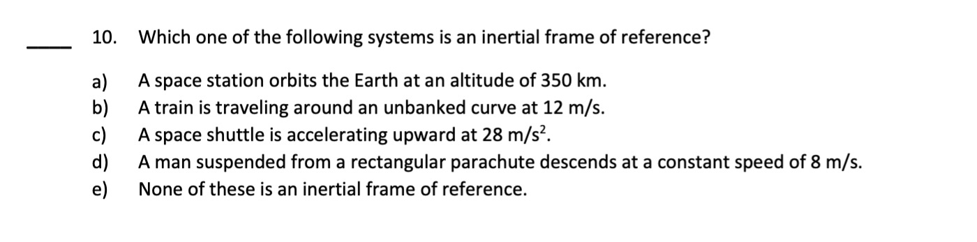 Solved 10. ﻿Which one of the following systems is an | Chegg.com