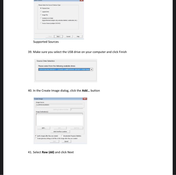 Solved Task 1 Basic Imaging Ftk Imager Task Objectives Chegg Com