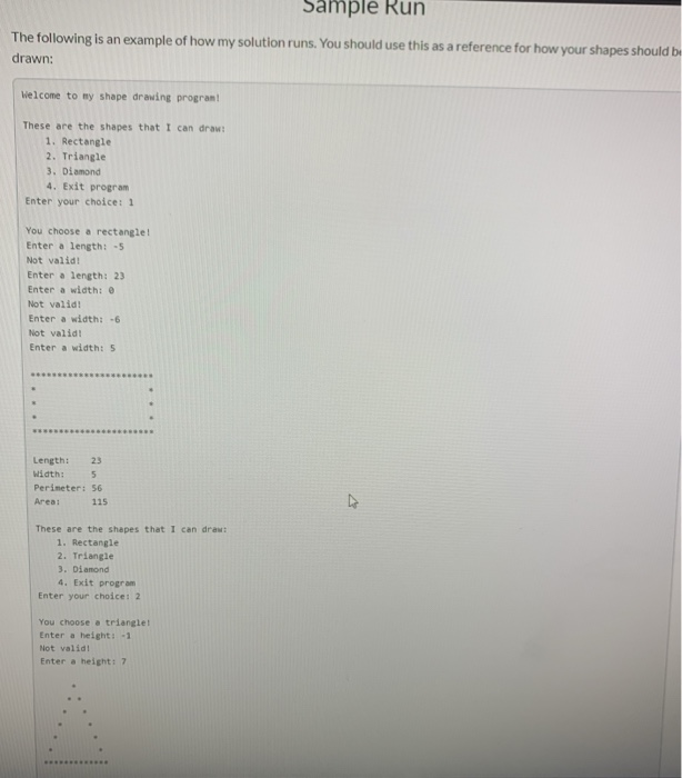 Solved Graphical Shapes You are going to be testing your | Chegg.com