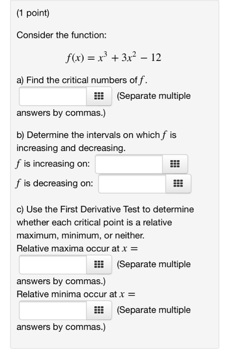 Solved (1 point) Use the graph to answer the following | Chegg.com