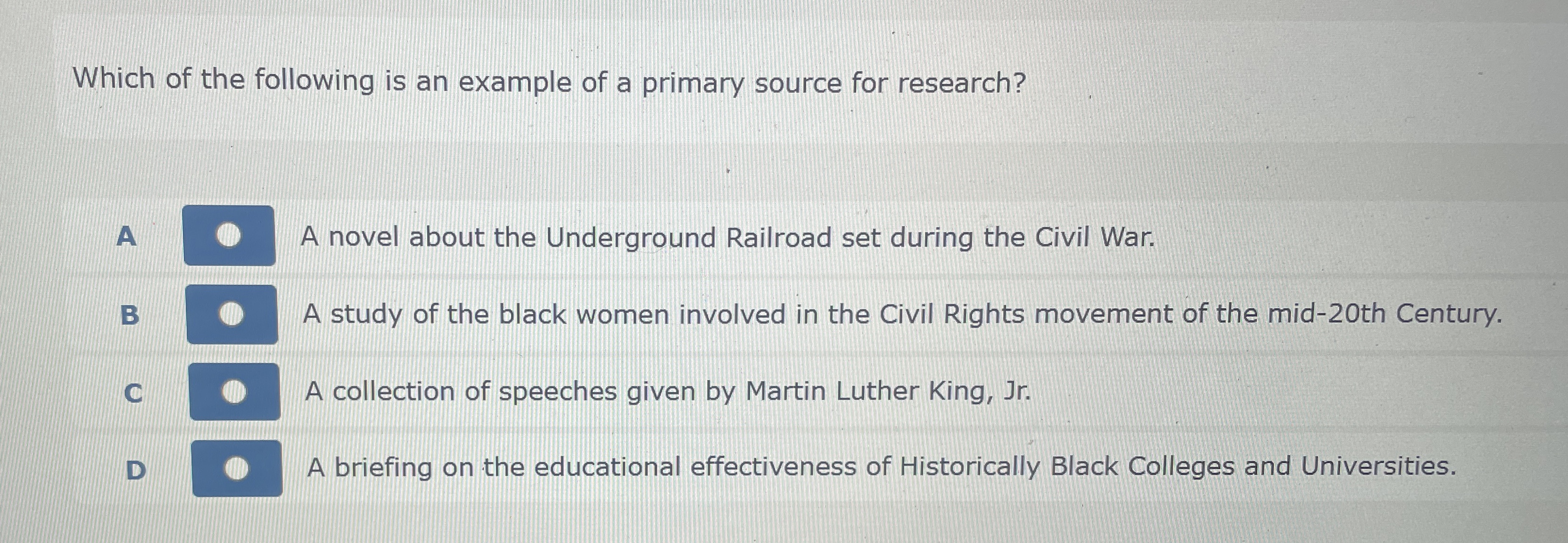 Solved Which of the following is an example of a primary | Chegg.com