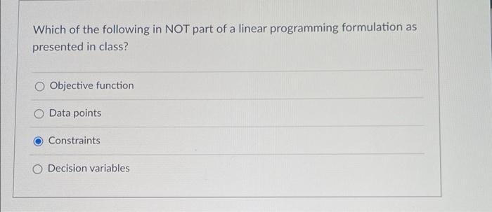 Solved In Linear Programming, Right Hand Side (RHS) values | Chegg.com