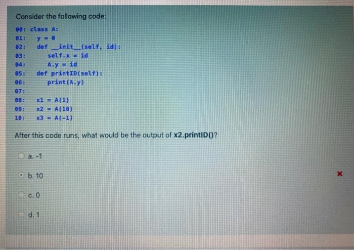 Solved Instance Variables Are Accessed Within The Class D Chegg Com