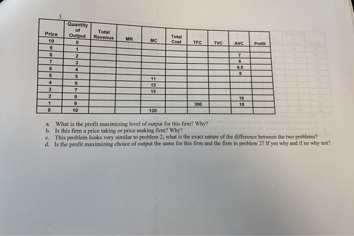 Solved This is a continuation of Problem I the table is | Chegg.com