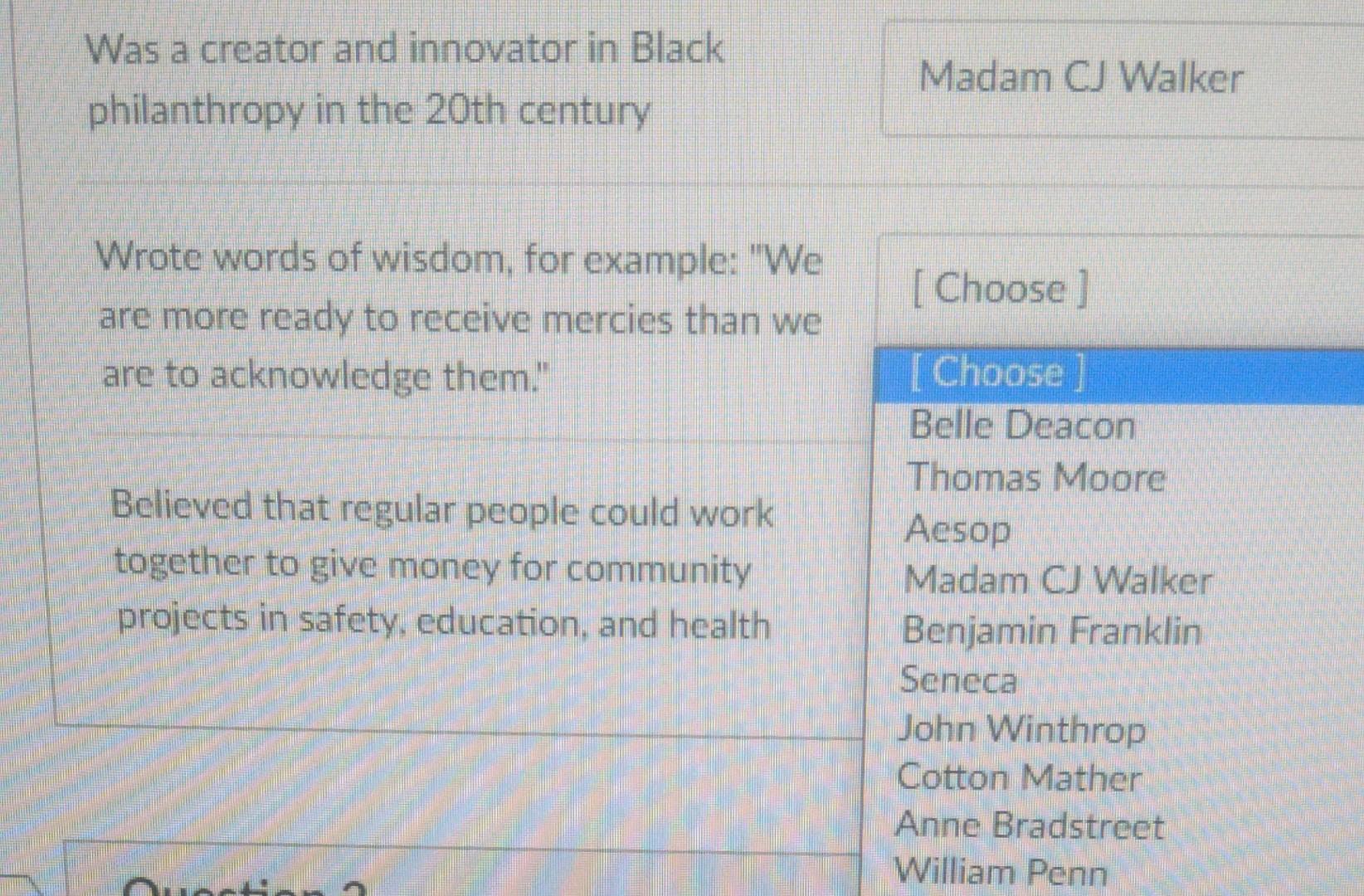 Was a creator and innovator in Black philanthropy in | Chegg.com