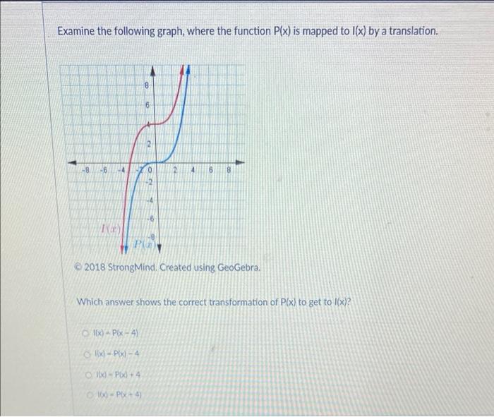 Solved Examine the following graph, where the function P(x) | Chegg.com