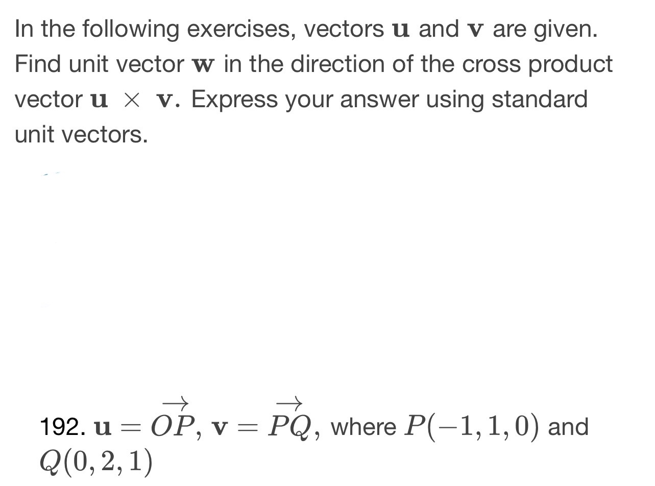 Solved In The Following Exercises, Vectors U ﻿and V ﻿are | Chegg.com