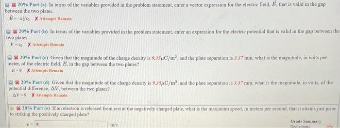 Solved (20\%) Problem 3: Two very large parallel plates are | Chegg.com