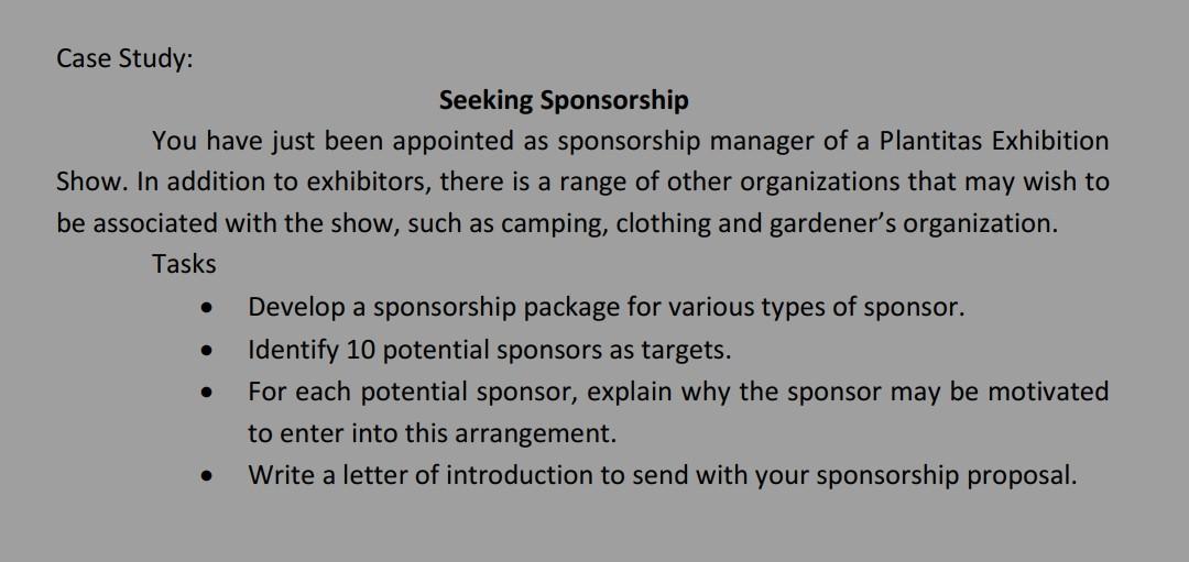 sponsorship success case study