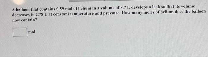 Calculate the Kelvin temperature to which 22.0 L of a | Chegg.com