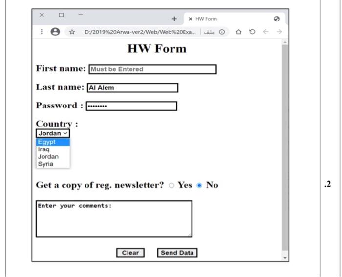 Solved Design an html page like the one in the picture with | Chegg.com