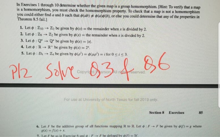 Solved In Exercises through 10 determine whether the given | Chegg.com