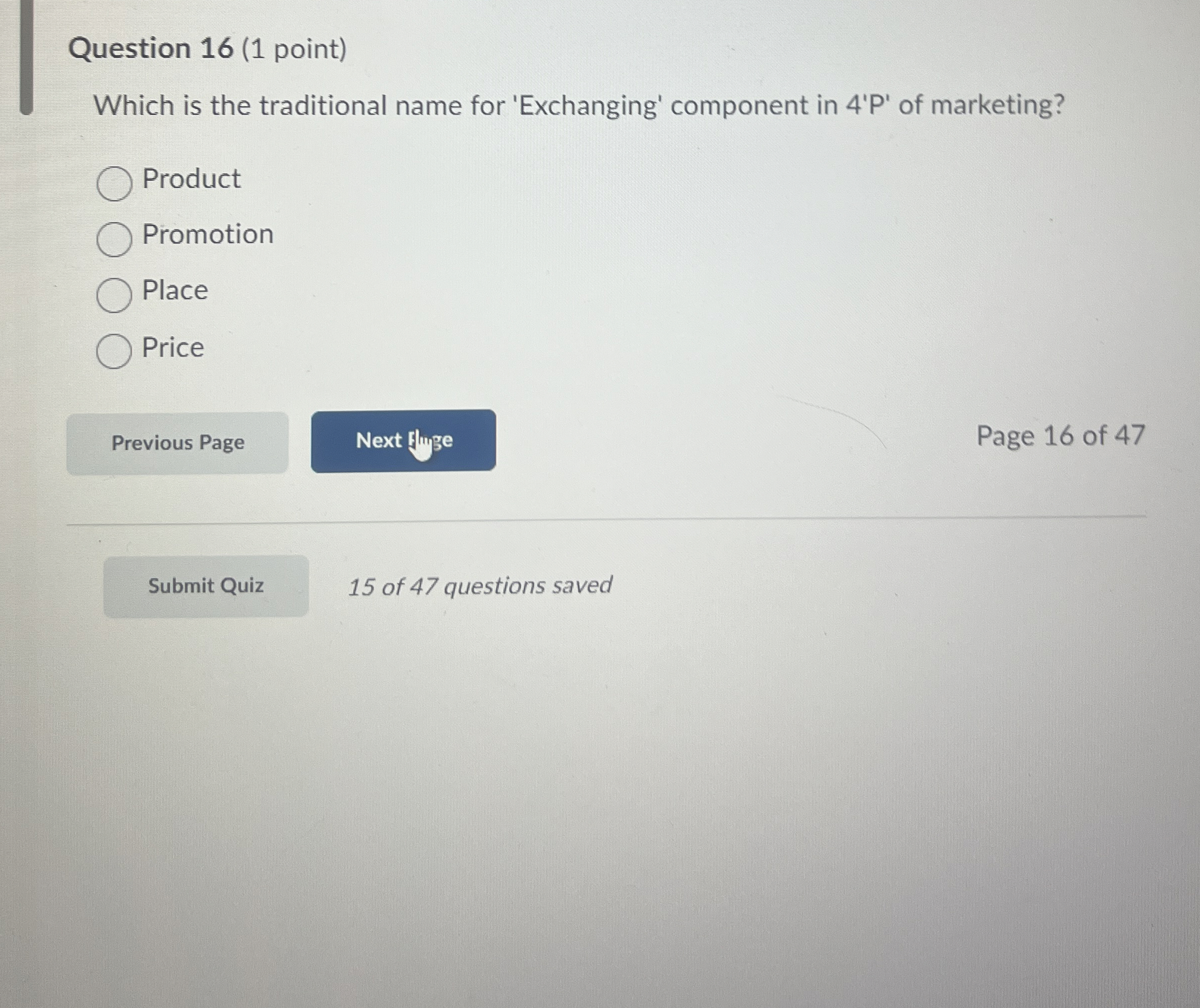 Solved Question 16 (1 ﻿point)Which is the traditional name | Chegg.com