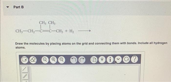 Solved CH3−CH2−CH=CH2+H2 Draw The Molecules By Placing | Chegg.com