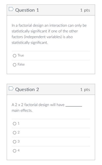 Solved Identify main effects and interactions in the image. | Chegg.com