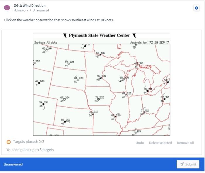 Solved Q6-1: Wind Direction Homework. Unanswered Click on | Chegg.com