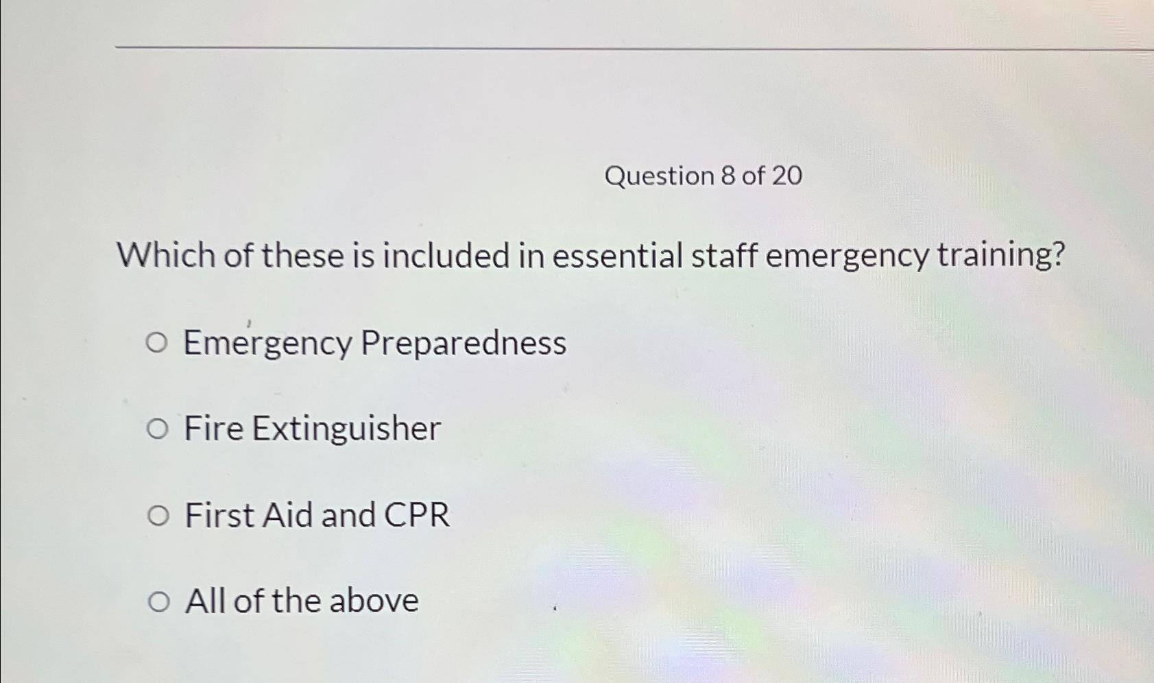 Solved Question 8 ﻿of 20Which Of These Is Included In | Chegg.com ...