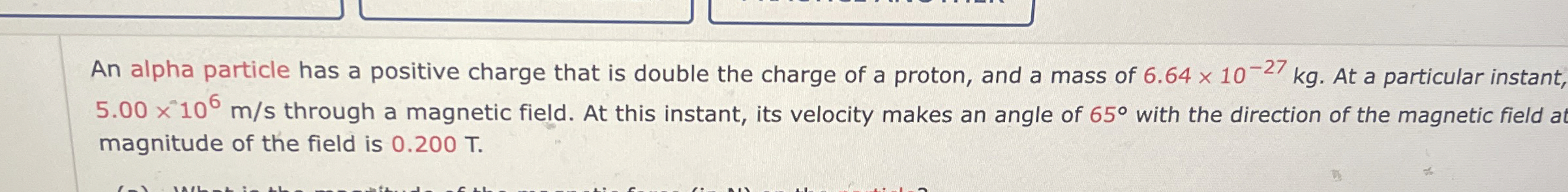 Solved An alpha particle has a positive charge that is | Chegg.com