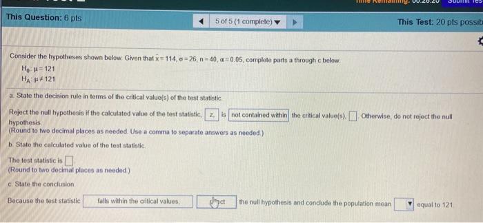 Solved US This Question: 6 pts 5 of 5 (1 complete) This | Chegg.com