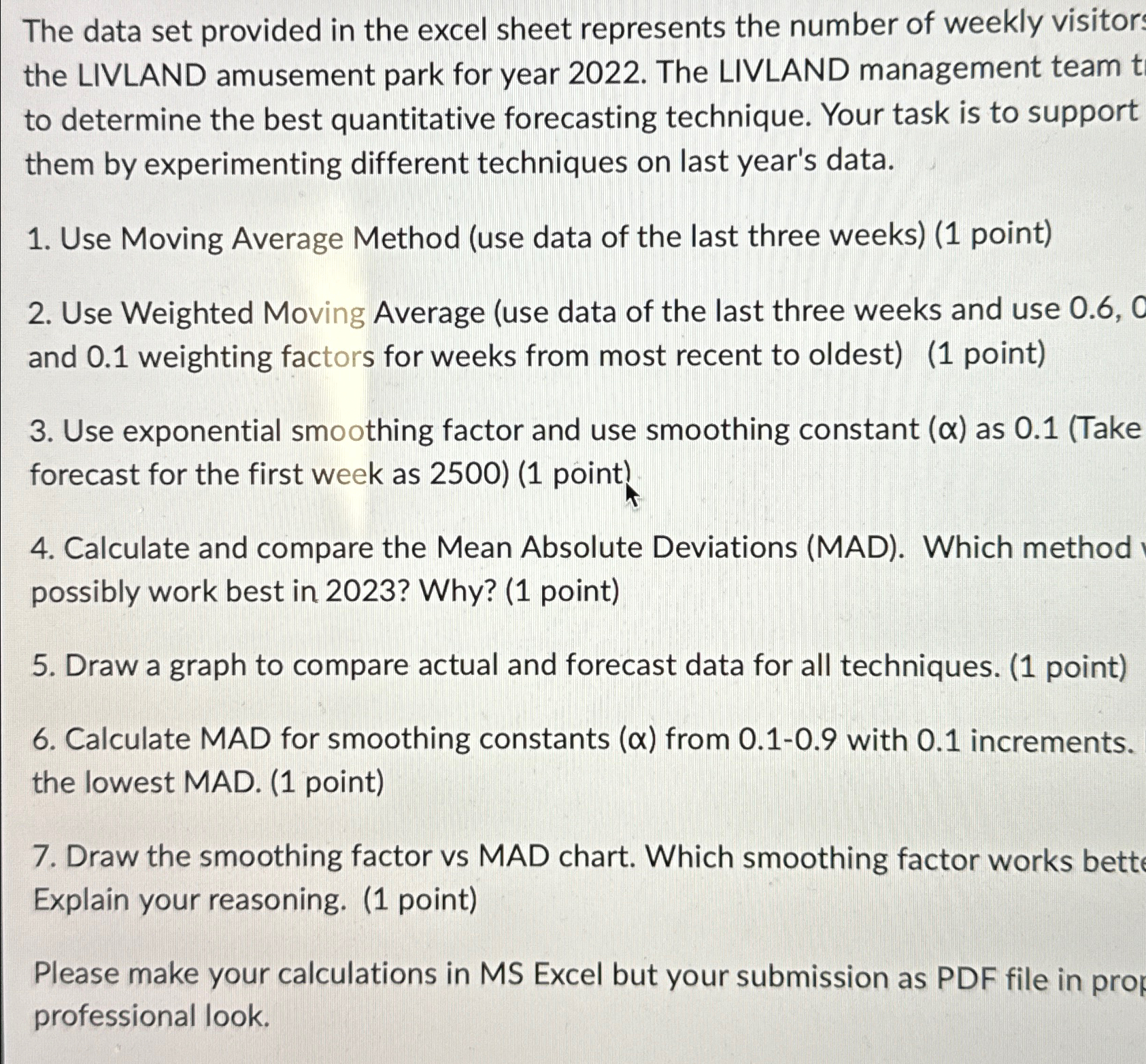 Solved The data set provided in the excel sheet represents | Chegg.com