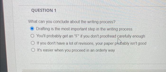 how to conclude a writing process essay