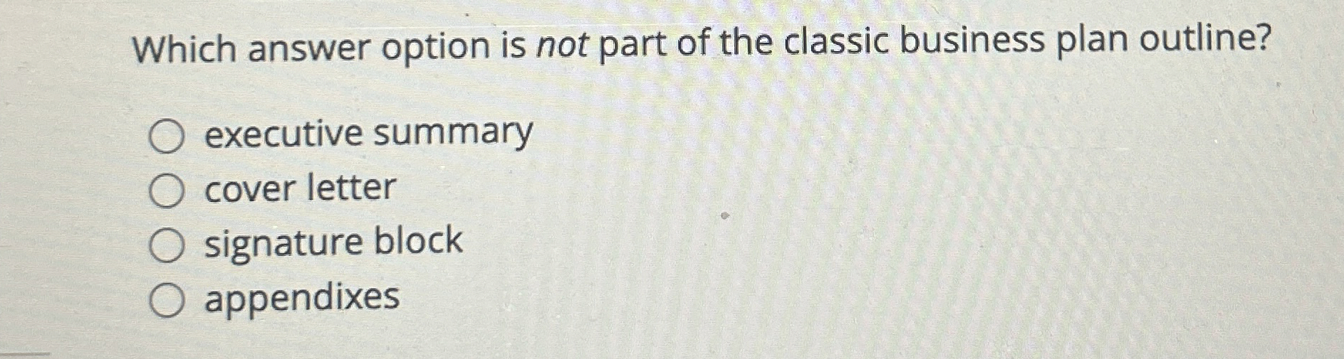 Solved Which answer option is not part of the classic | Chegg.com