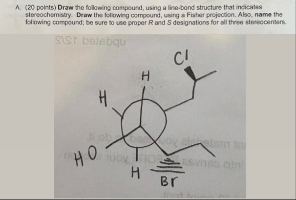 Solved Draw the following compound, using a line-bond | Chegg.com