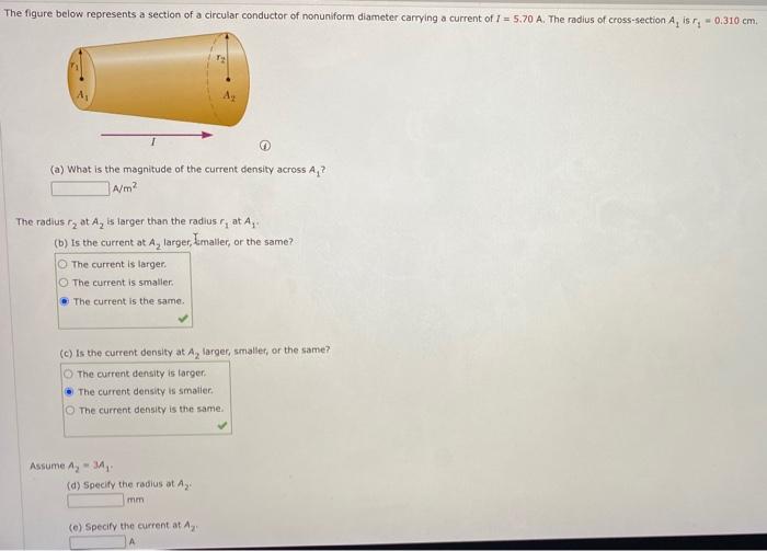 Solved The figure below represents a section of a circular | Chegg.com