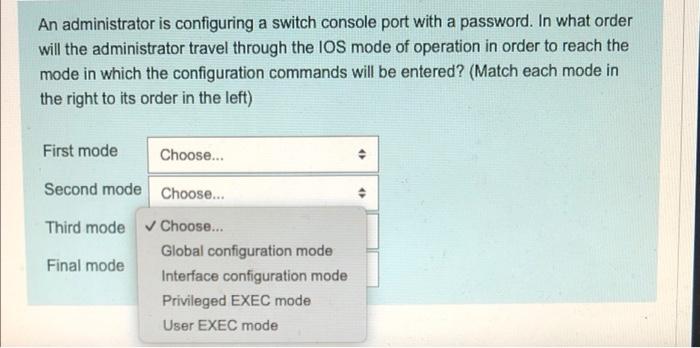 solved-an-administrator-is-configuring-a-switch-console-port-chegg