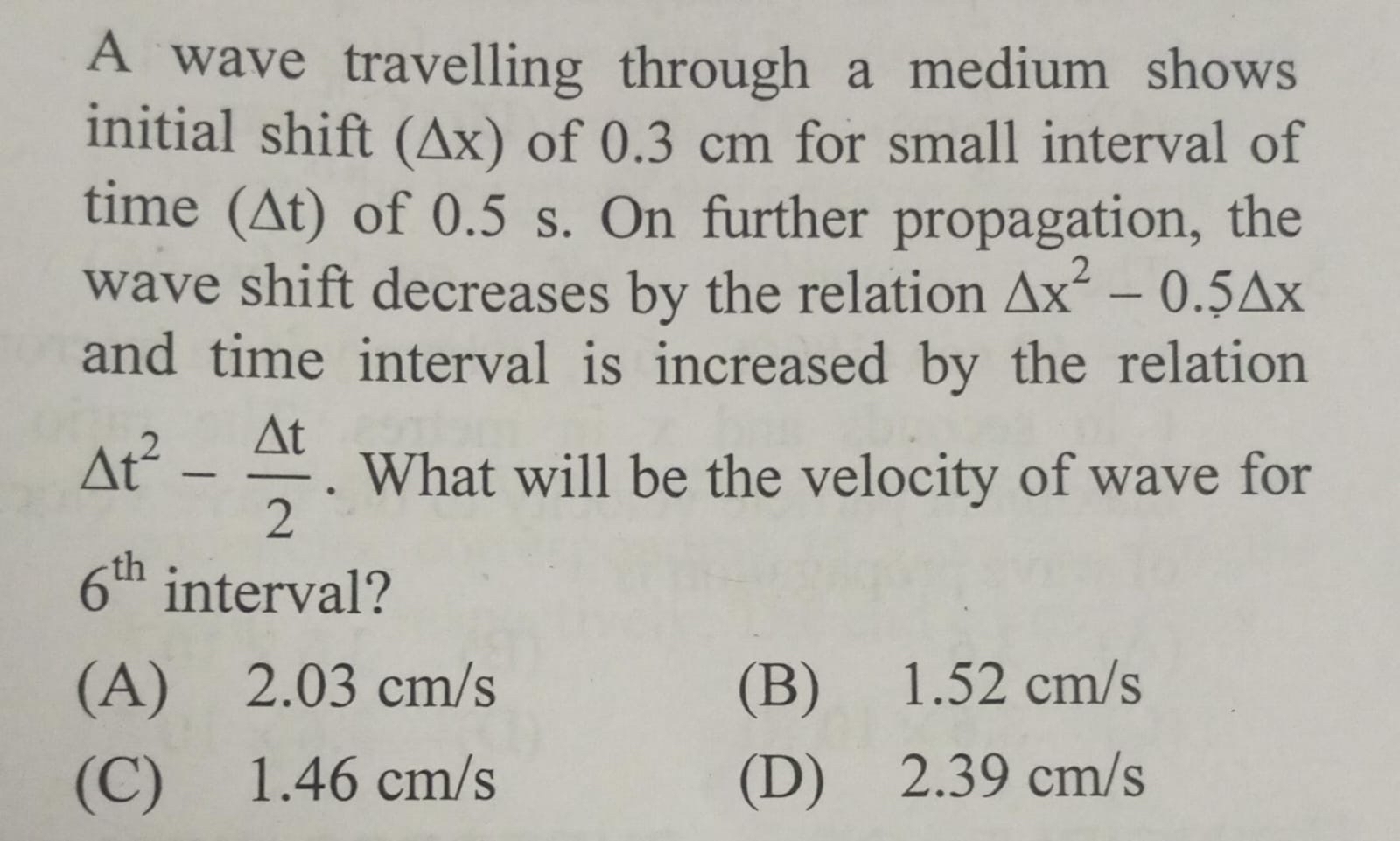 Solved A wave travelling through a medium showsinitial | Chegg.com