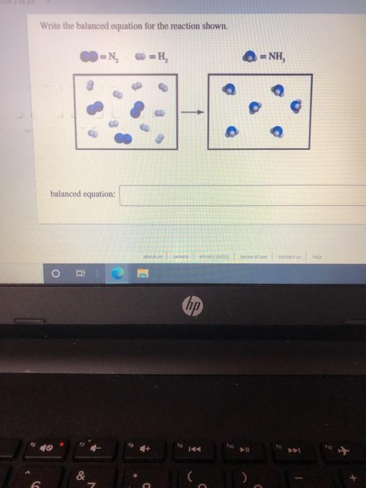 Solved Write The Balanced Equation For The Reaction Shown. | Chegg.com