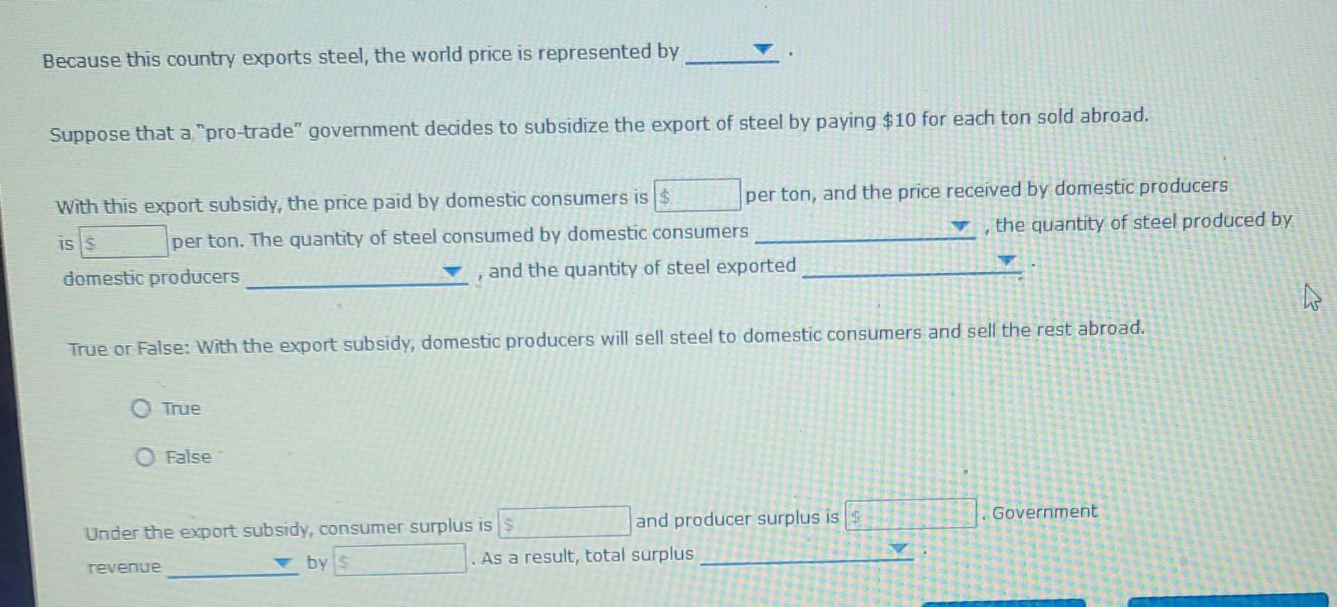 Solved 7. Steel Industry Consider a small country that