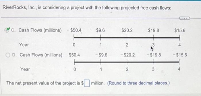 Solved RiverRocks, Inc. is considering a project with the | Chegg.com