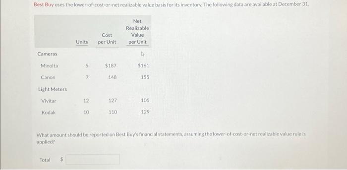 solved-best-buy-uses-the-lower-of-cost-or-net-realizable-chegg