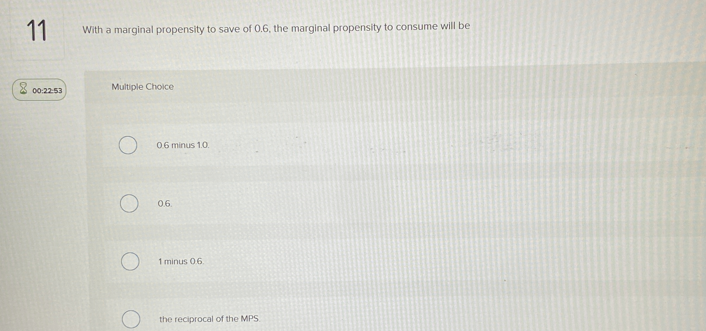 Solved 11With a marginal propensity to save of 0.6 , ﻿the | Chegg.com