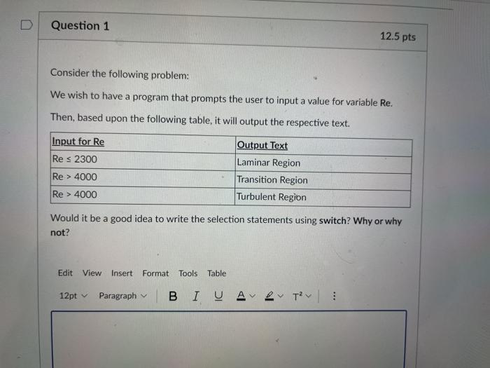 Solved Question 1 12.5 pts Consider the following problem: | Chegg.com