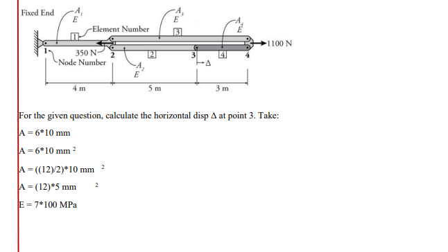 Solved ]For the given question, calculate the horizontal | Chegg.com