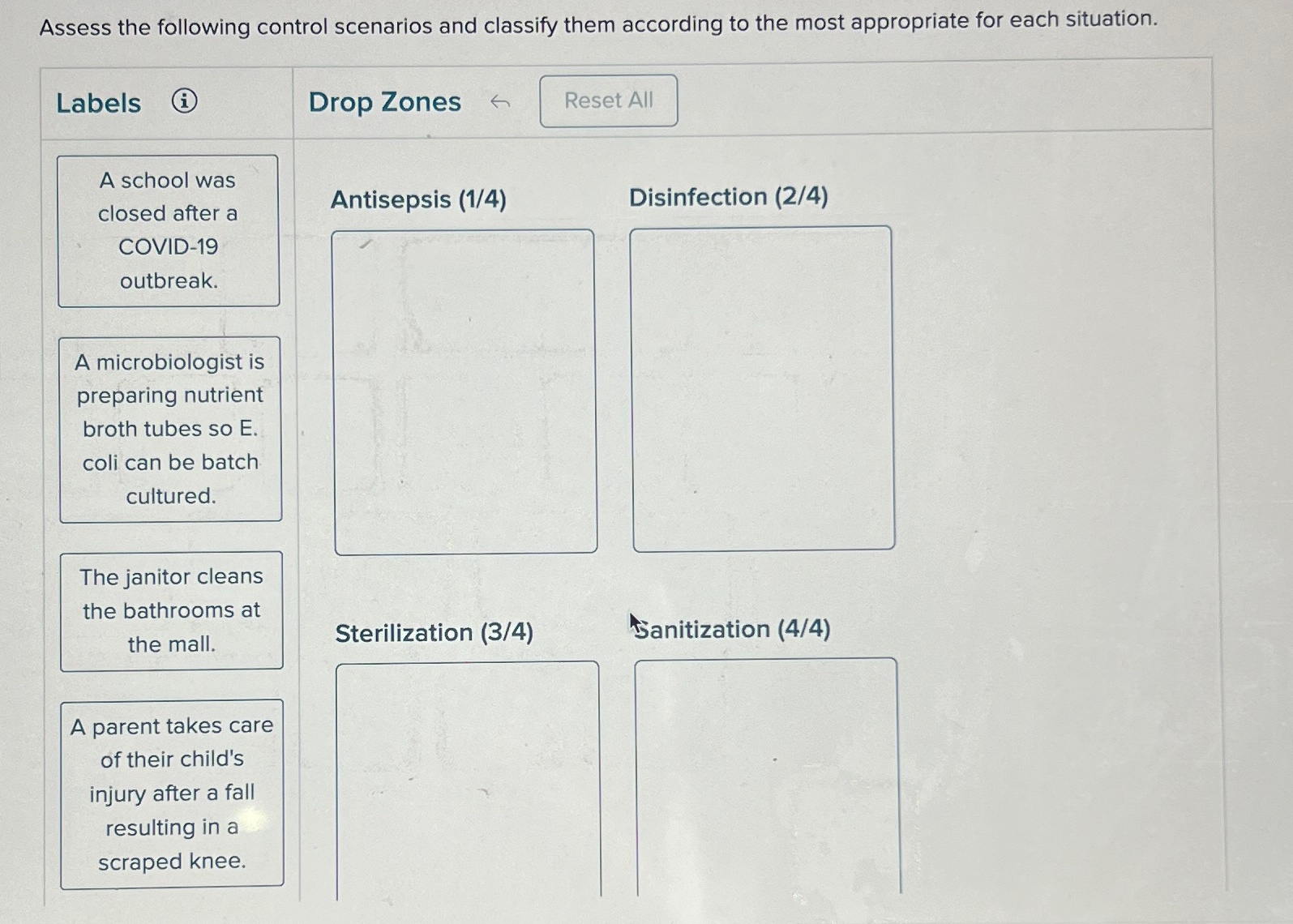 Solved Assess the following control scenarios and classify | Chegg.com